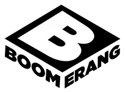 Boomerang logo, monochrome version, on a transparent background