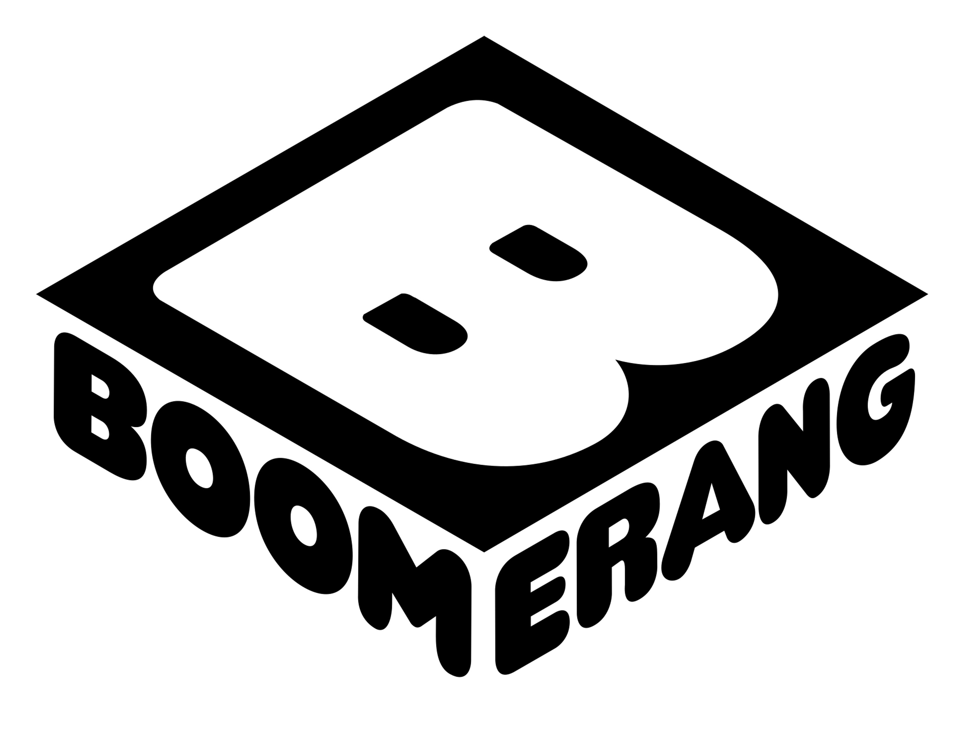 Boomerang logo on a transparent background