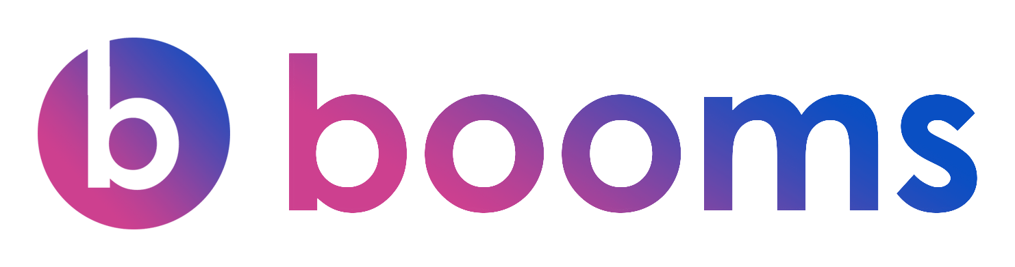 Boompods logo on a transparent background