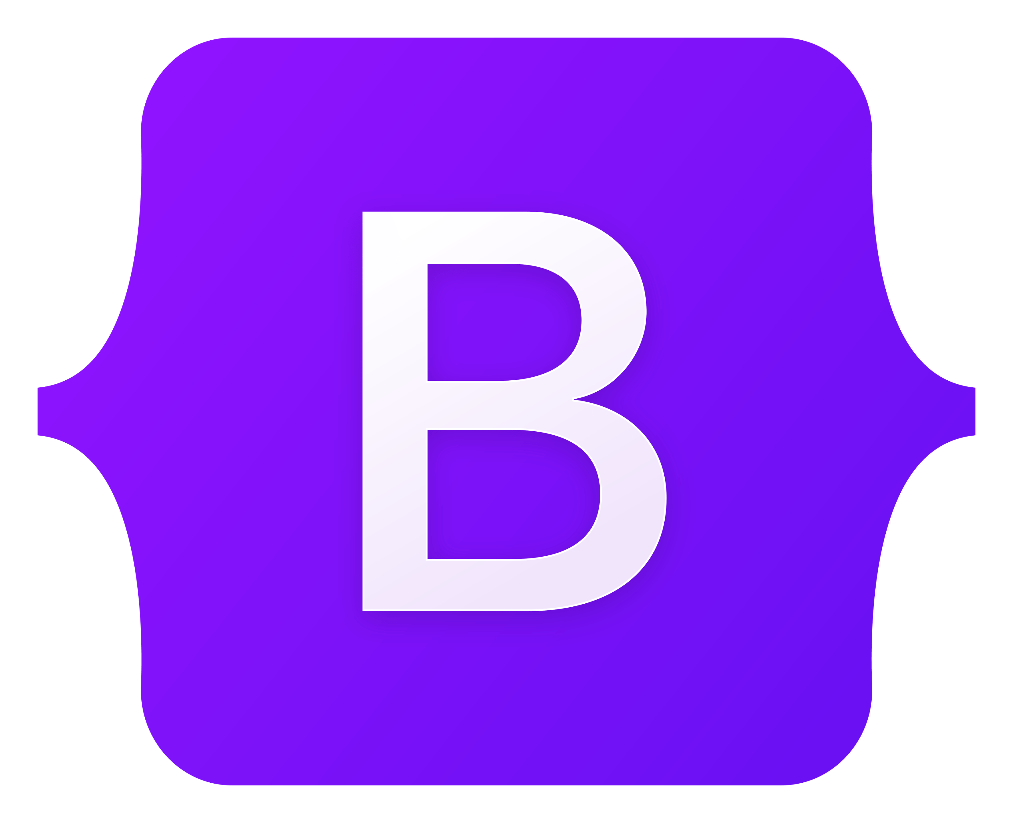 Bootstrap logo on a transparent background