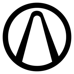 Borderlands logo, black icon version, on a transparent background
