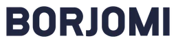 Borjomi logo, black wordmark version, on a transparent background