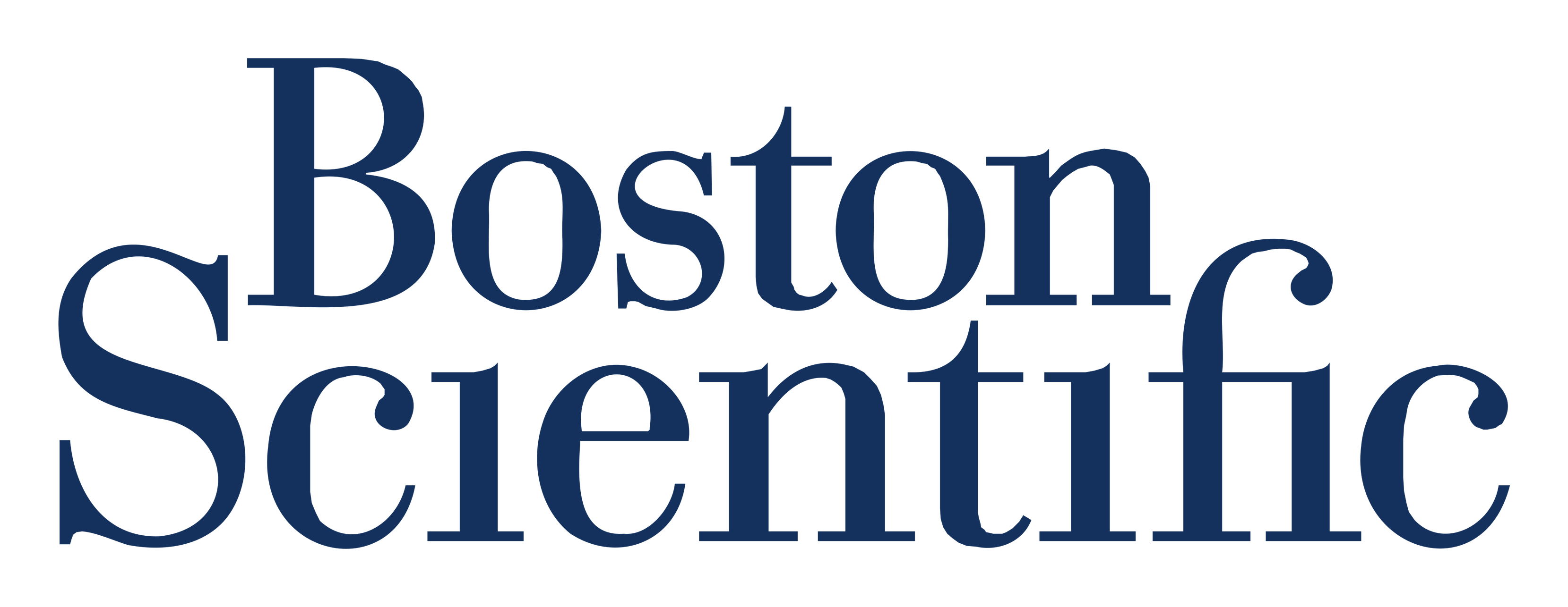 Boston Scientific logo on a transparent background