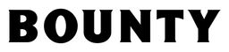 Bounty logo, black wordmark version, on a transparent background