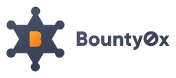 Bounty0x logo, black version, on a transparent background