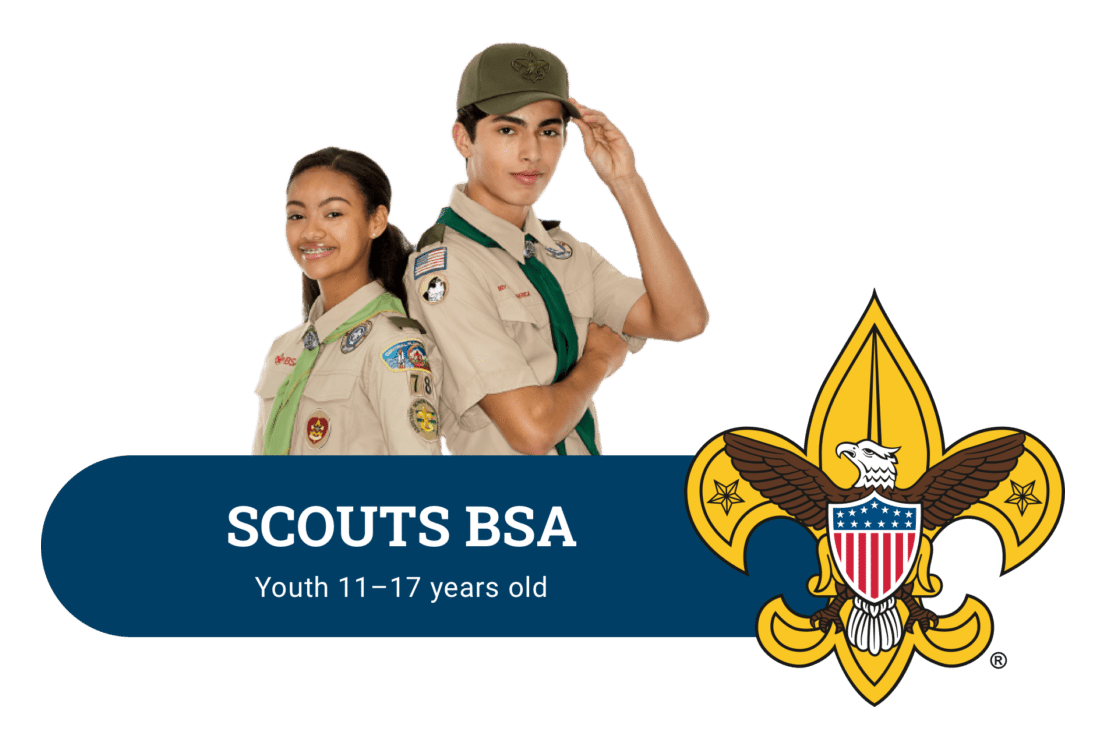 Boy Scouts logo on a transparent background