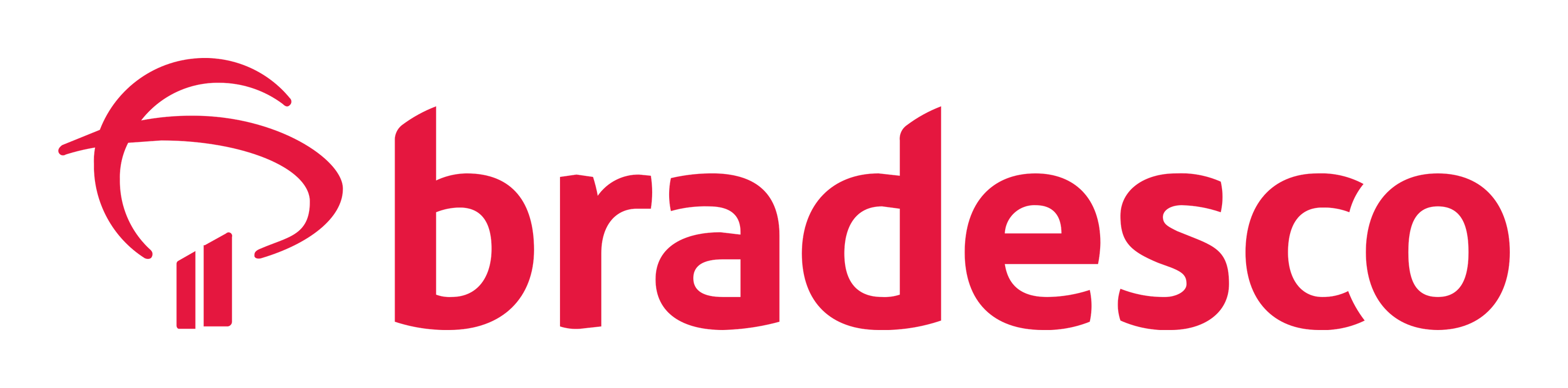 Bradesco logo on a transparent background