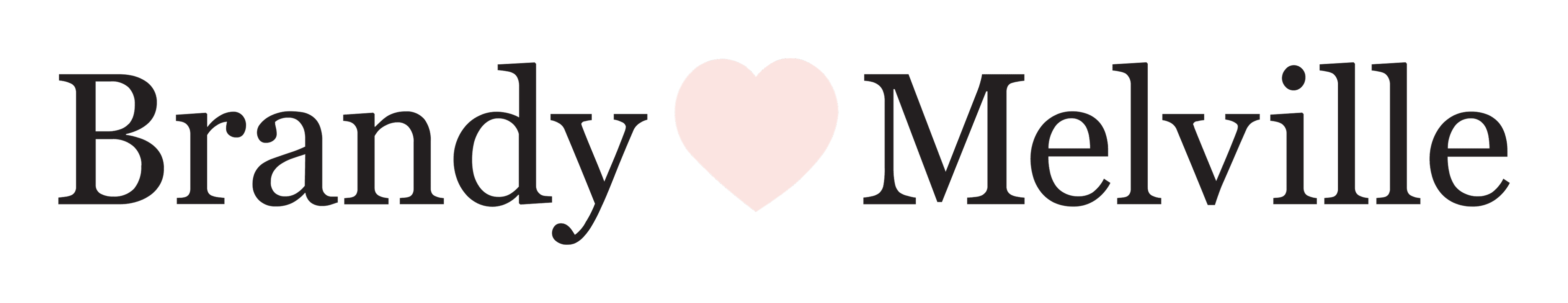 Brandy Melville logo on a transparent background