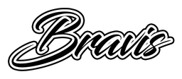 Bravis logo, monochrome wordmark version, on a transparent background