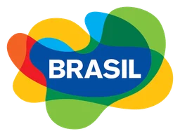 Brazil Tourism logo, horizontal version, on a transparent background