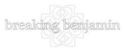 Logo da Breaking Benjamin, versão logotipo branco, em fundo transparente