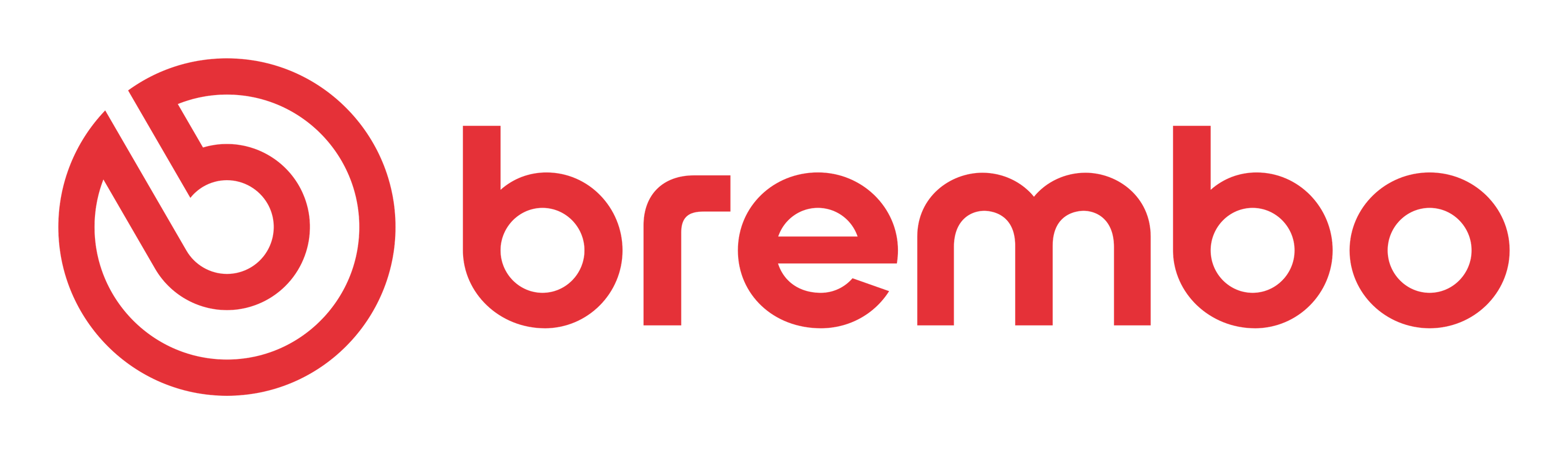 Brembo logo on a transparent background