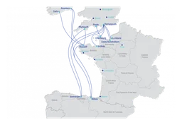 Brittany Ferries logo, white icon version, on a transparent background