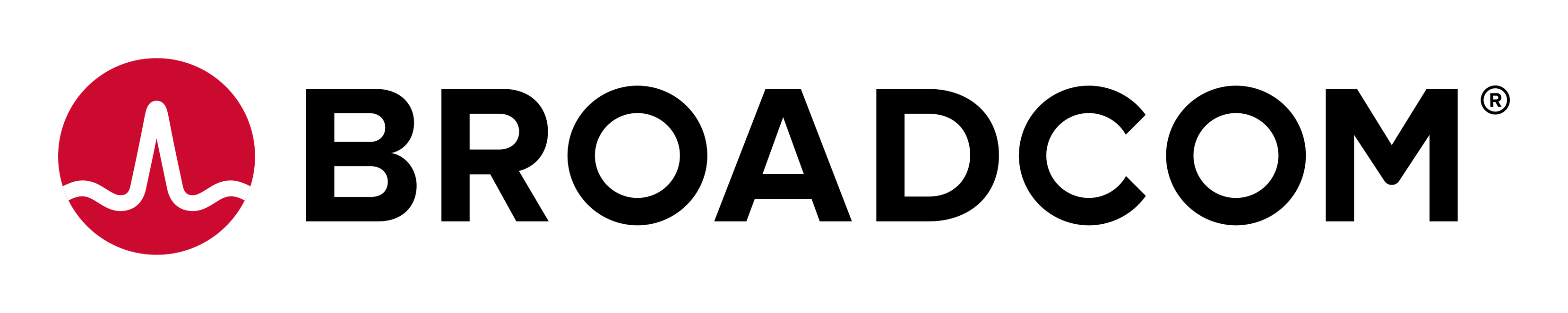 Broadcom logo on a transparent background