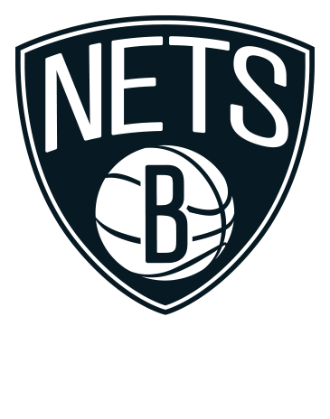 Brooklyn Nets logo, monochrome version, on a transparent background