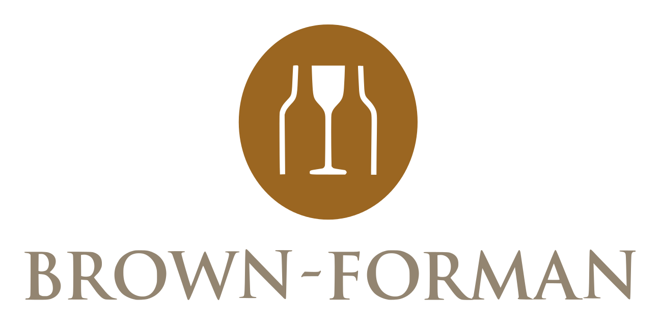 Brown Forman logo on a transparent background