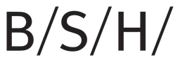 BSH logo, black wordmark version, on a transparent background