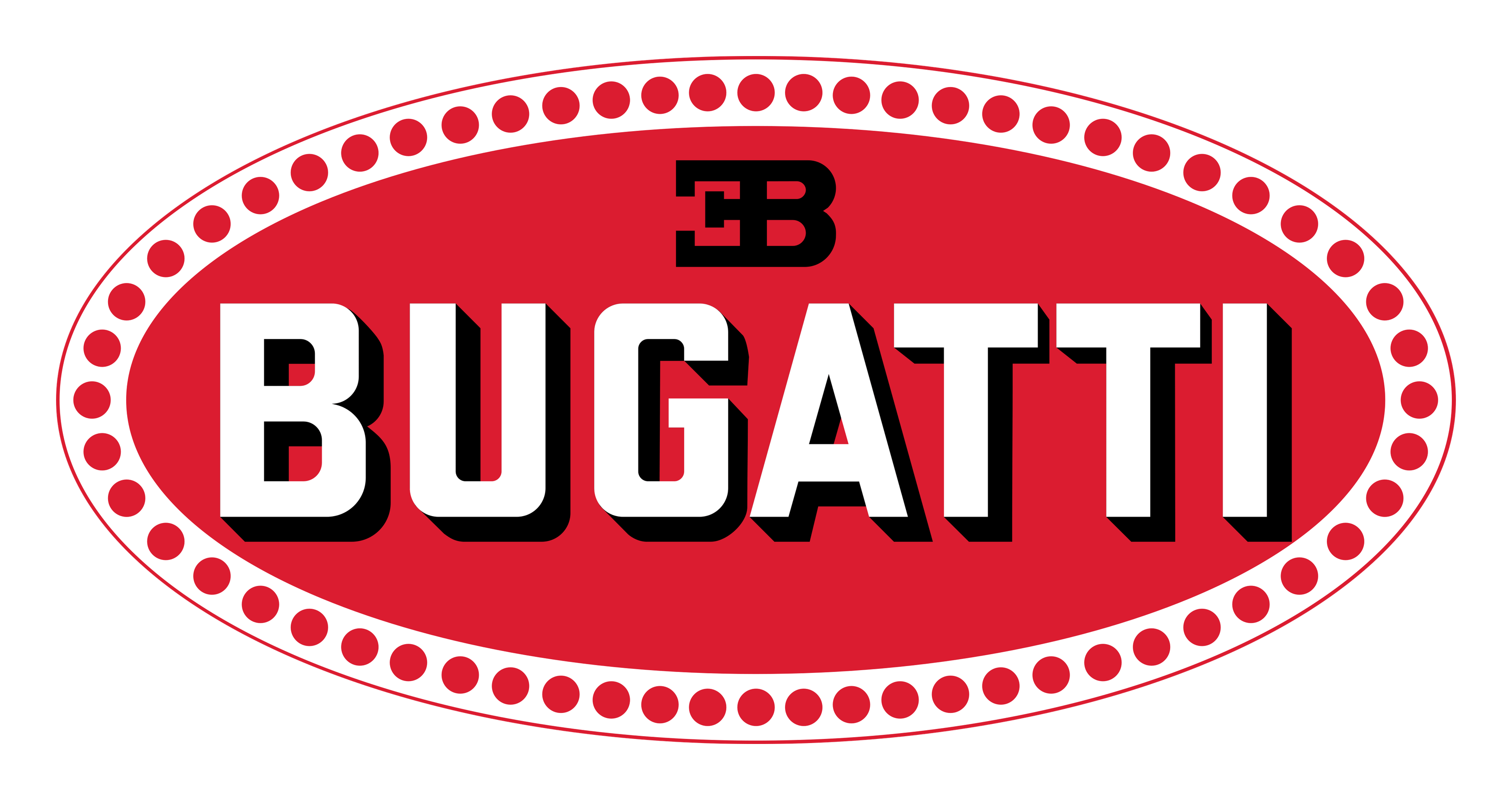 Bugatti logo on a transparent background