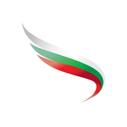 Bulgaria Air logo, white icon version, on a transparent background