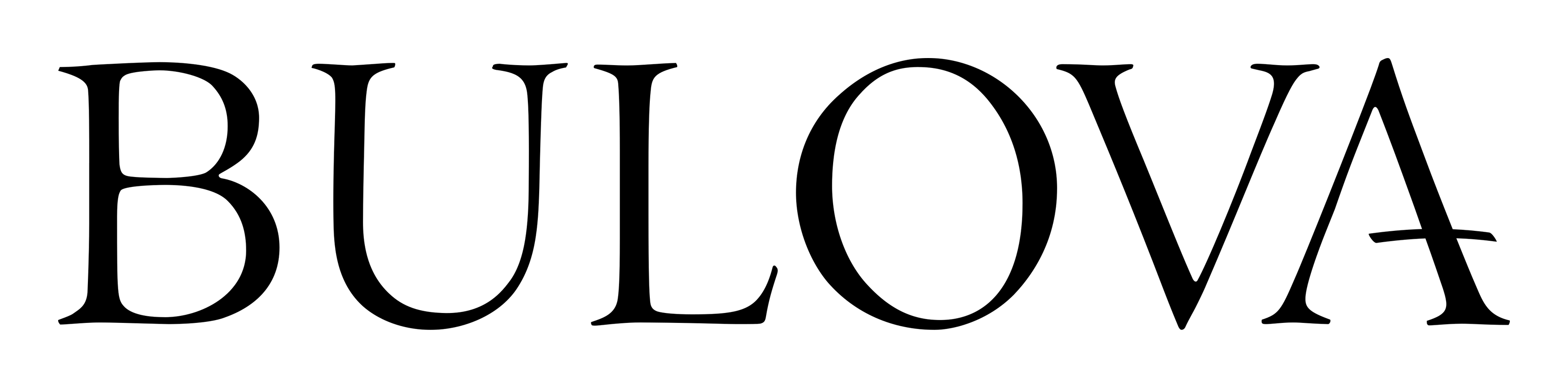 Bulova logo on a transparent background