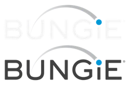 Bungie logo, monochrome version, on a transparent background