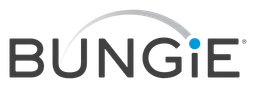 Bungie logo, monochrome wordmark version, on a transparent background