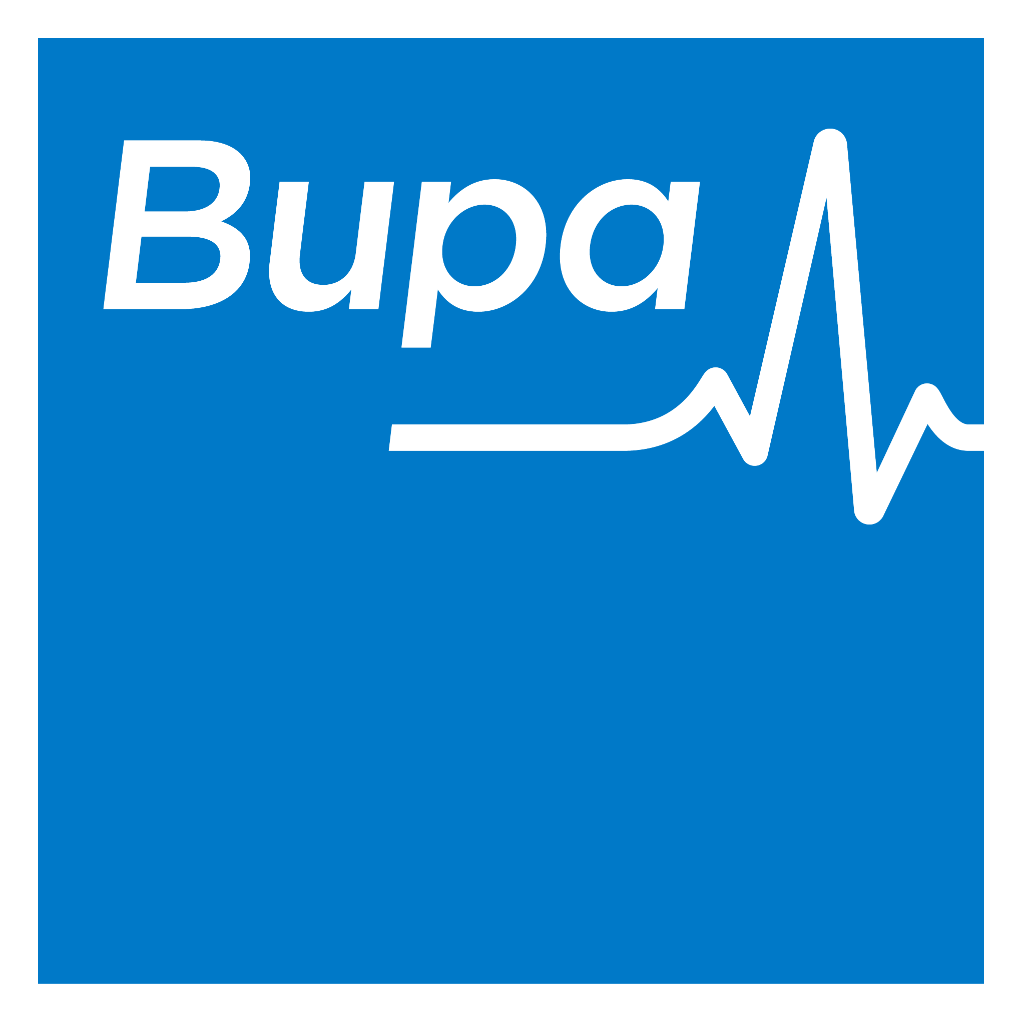 Bupa logo on a transparent background