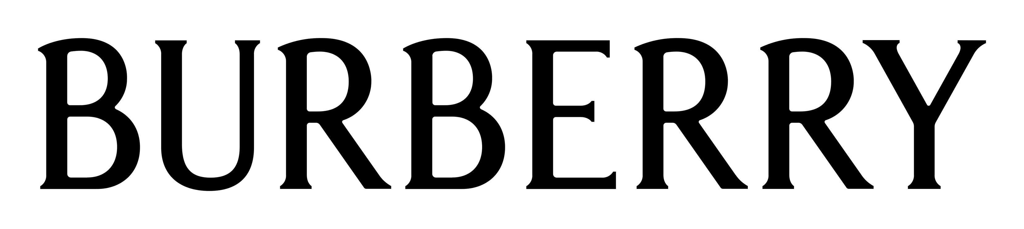 Burberry logo on a transparent background