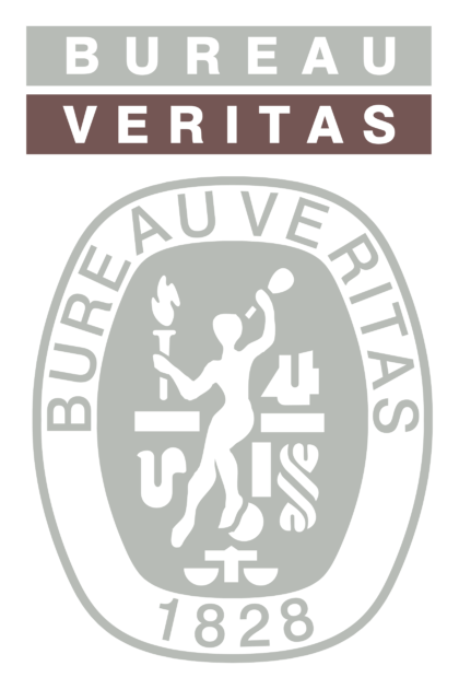 Bureau Veritas logo, monochrome version, on a transparent background