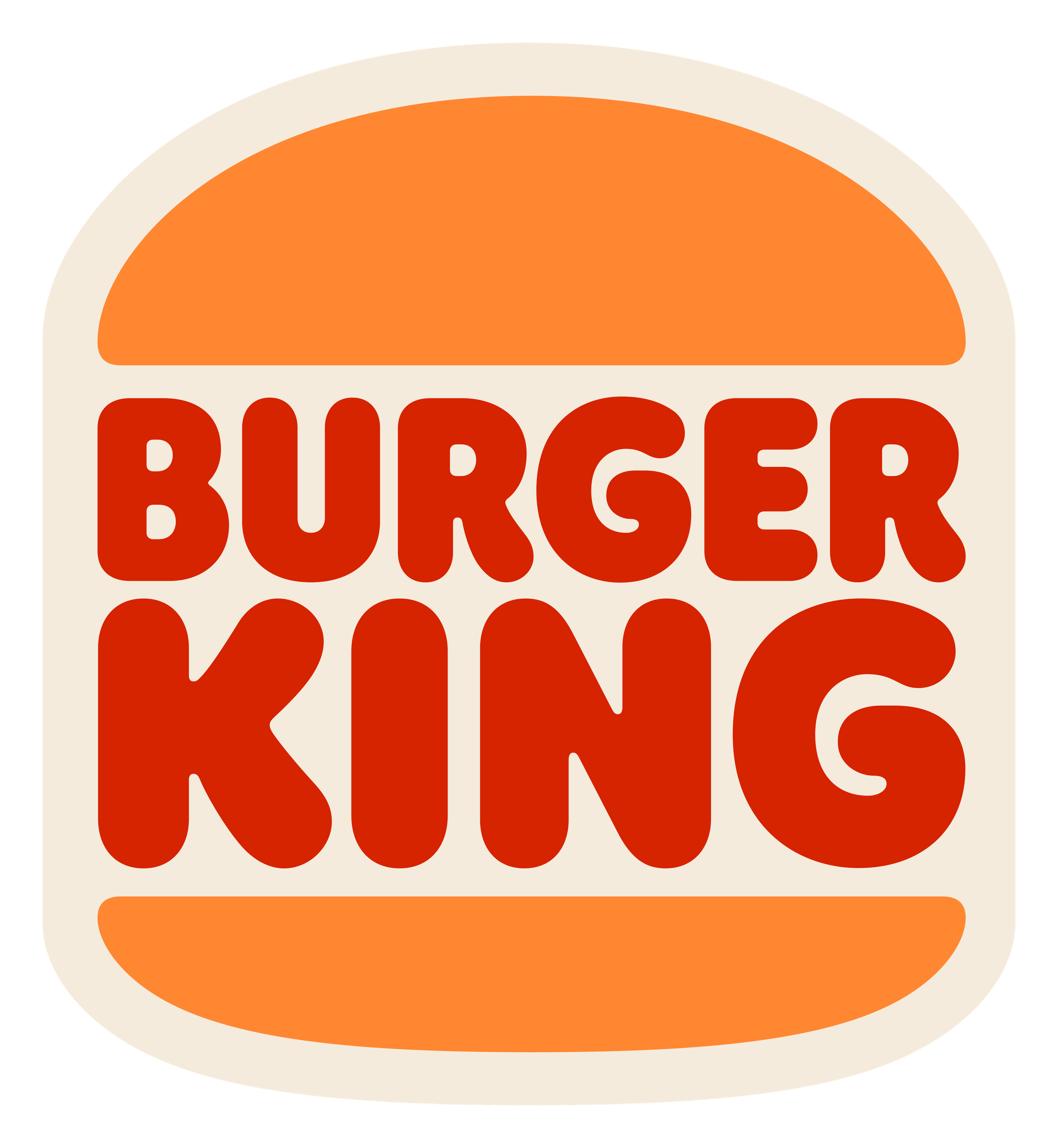 Burger King logo on a transparent background