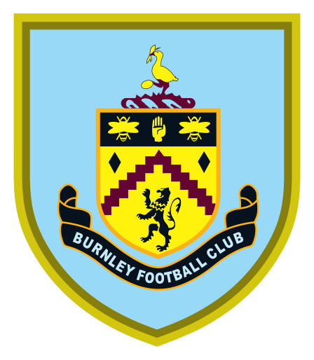 Burnley FC logo on a transparent background
