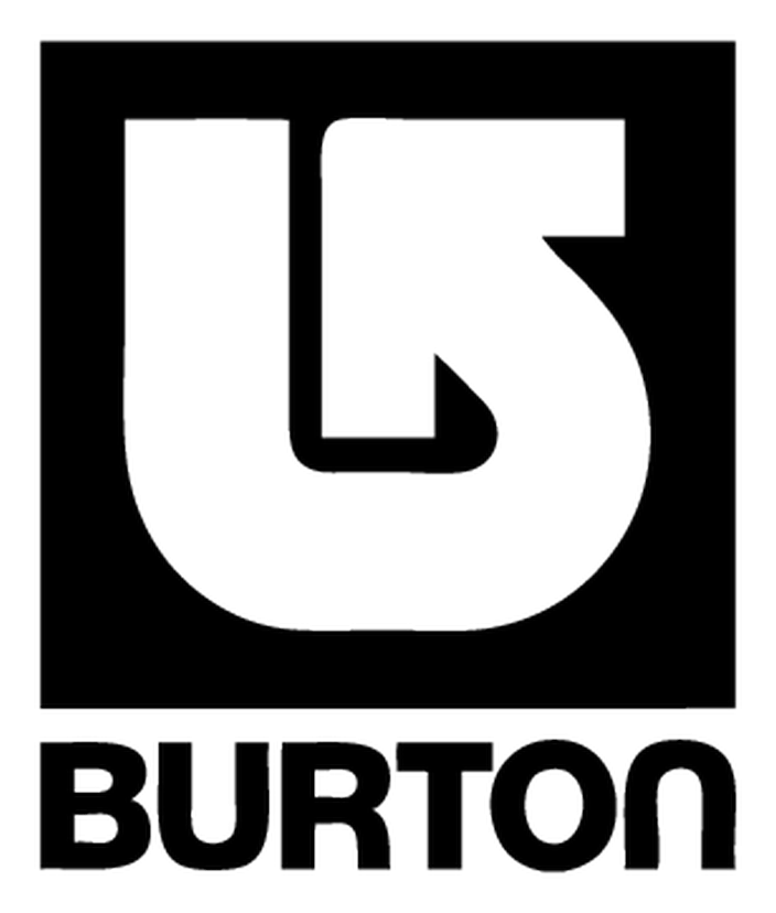 Logo de Burton, versión icono negro, sobre fondo transparente