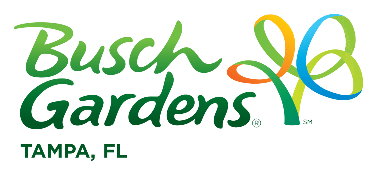 Logo de Busch Gardens sobre fondo transparente