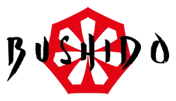 Bushido logo, horizontal version, on a transparent background