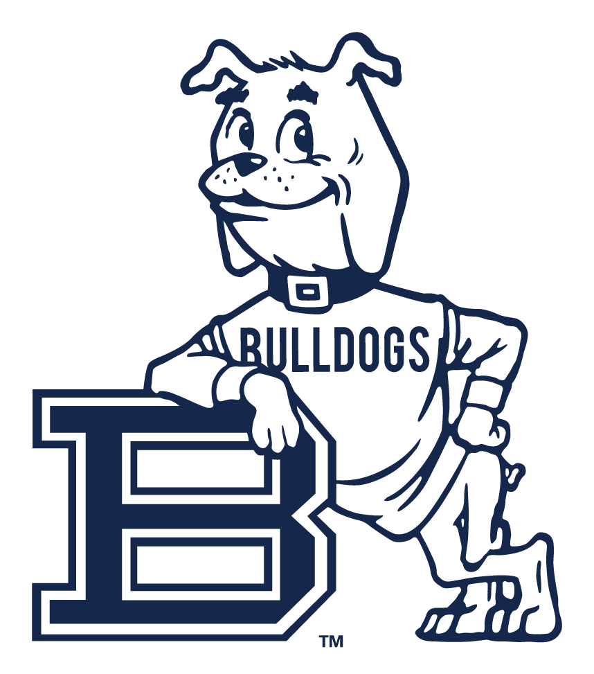 Butler Bulldogs logo, monochrome icon version, on a transparent background