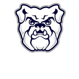 Butler Bulldogs logo, white icon version, on a transparent background