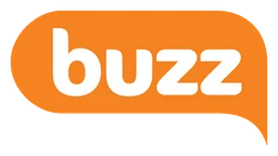 Buzz logo, horizontal version, on a transparent background