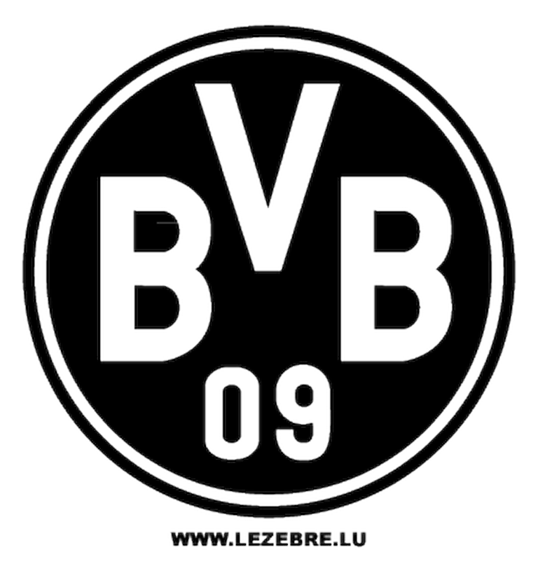 BVB logo, black icon version, on a transparent background