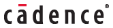 Cadence logo, monochrome wordmark version, on a transparent background