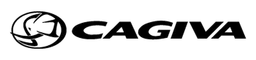 Logo da Cagiva, versão logotipo preto, em fundo transparente