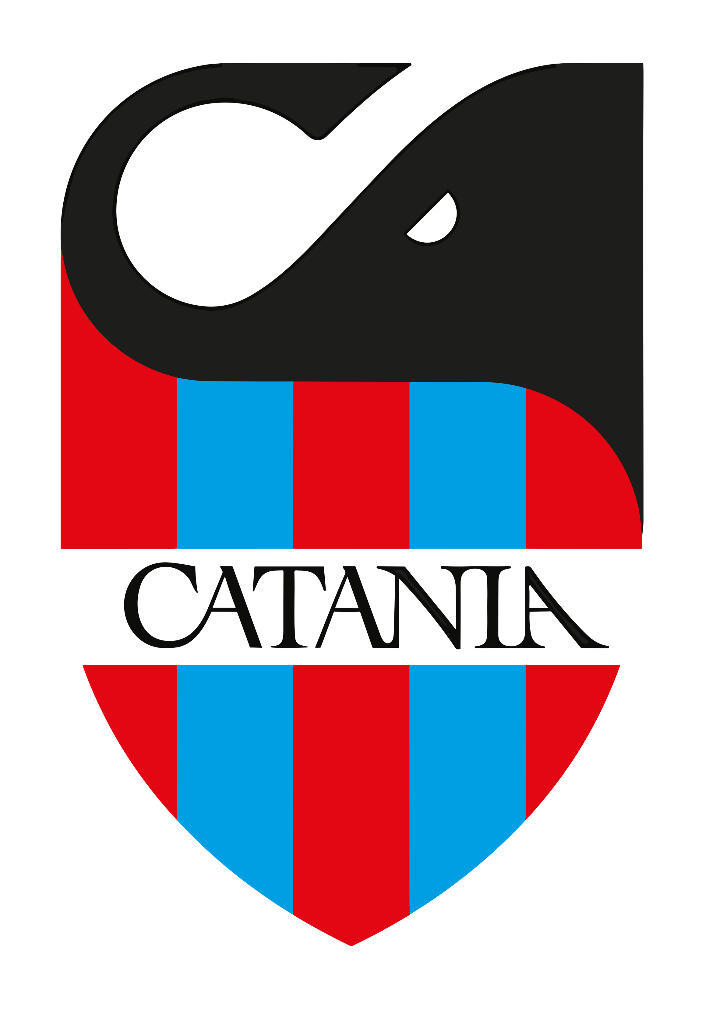 Calcio Catania logo on a transparent background
