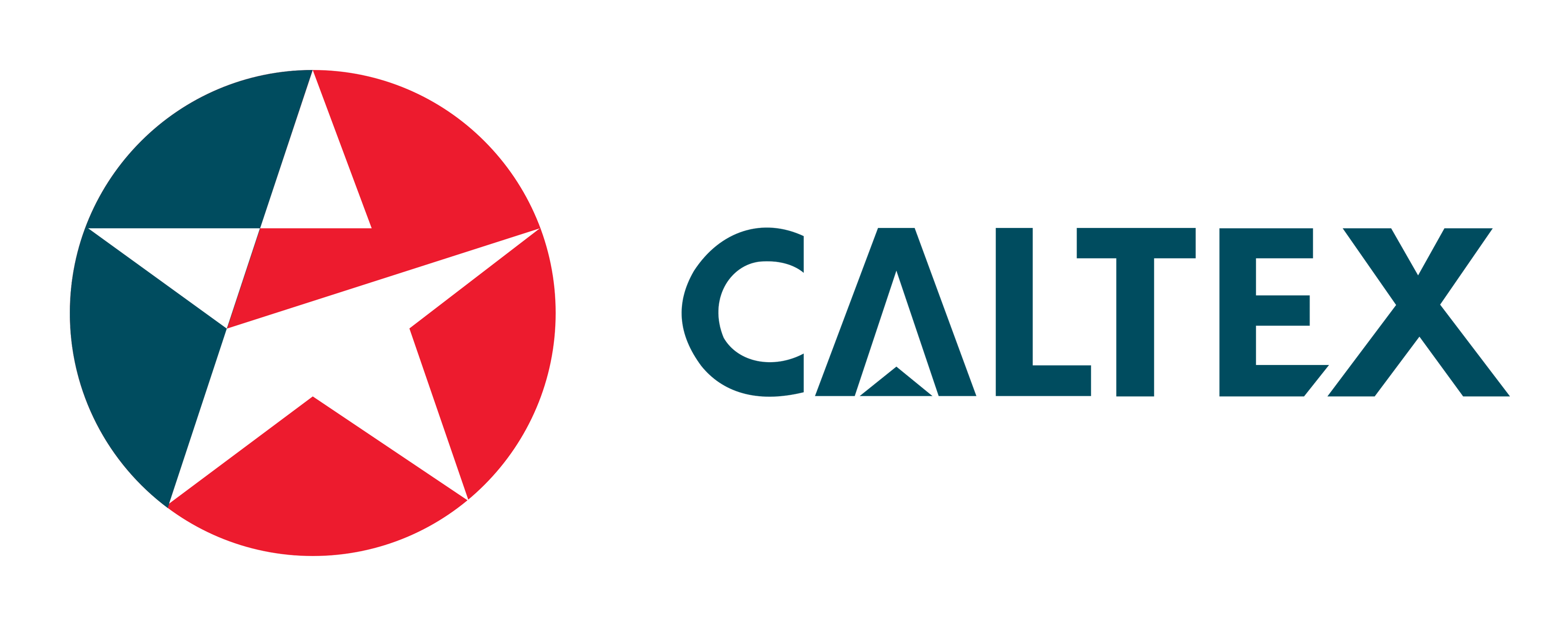 Caltex logo on a transparent background