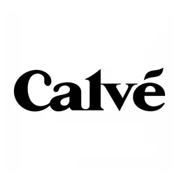 Calve logo, white icon version, on a transparent background