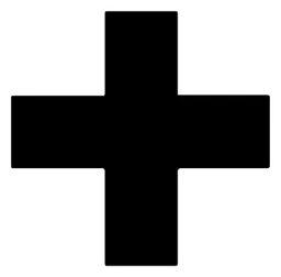 Canal Plus logo, black icon version, on a transparent background