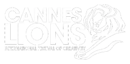 Cannes Lions logo, white version, on a transparent background