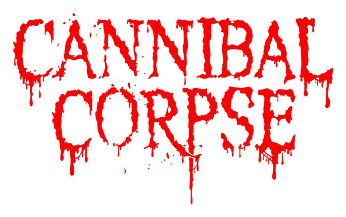 Cannibal Corpse logo on a transparent background