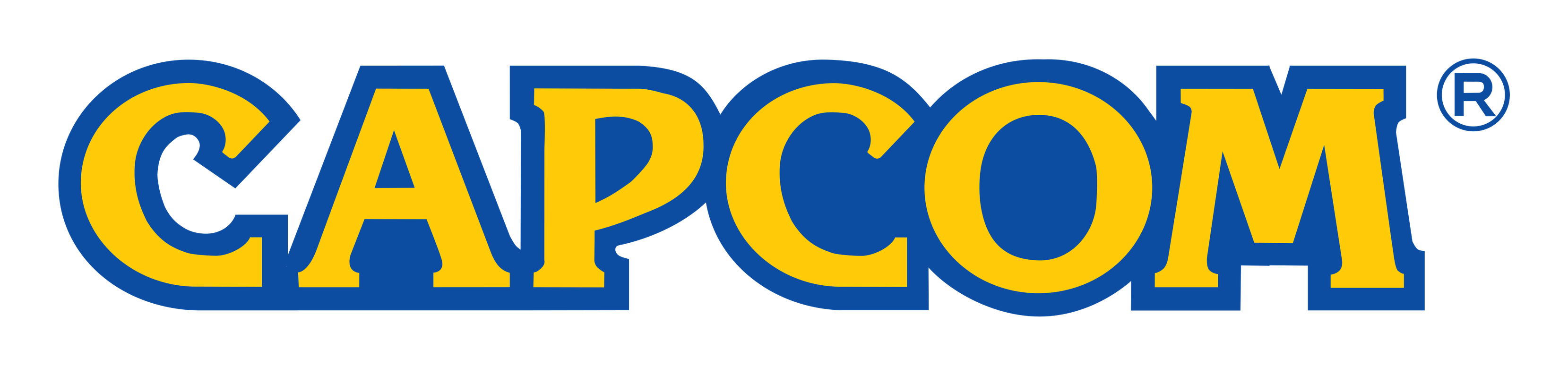 Capcom logo on a transparent background