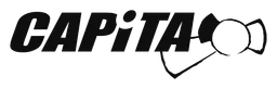 Capita logo, black wordmark version, on a transparent background