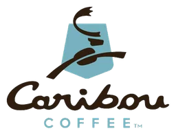Caribou Coffee logo, horizontal version, on a transparent background