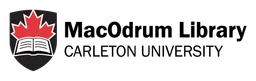 Logo de Carleton University, versión logotipo negro, sobre fondo transparente